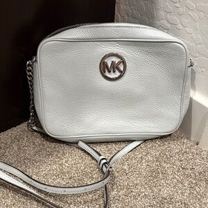 Michael Kors Silver Crossbody Bag